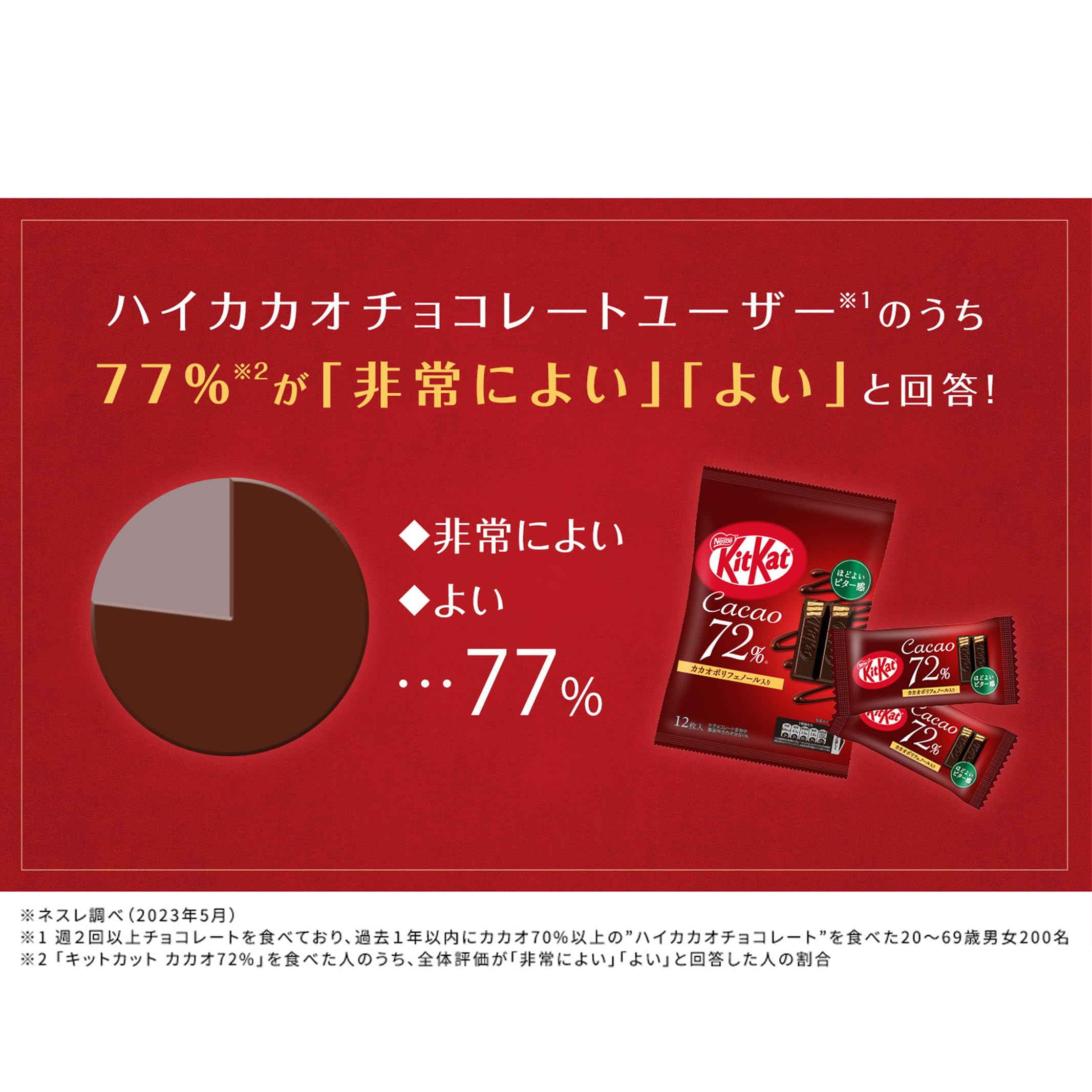 Amazon.co.jp: ネスレ キットカット ミニ カカオ72% 12枚×12袋